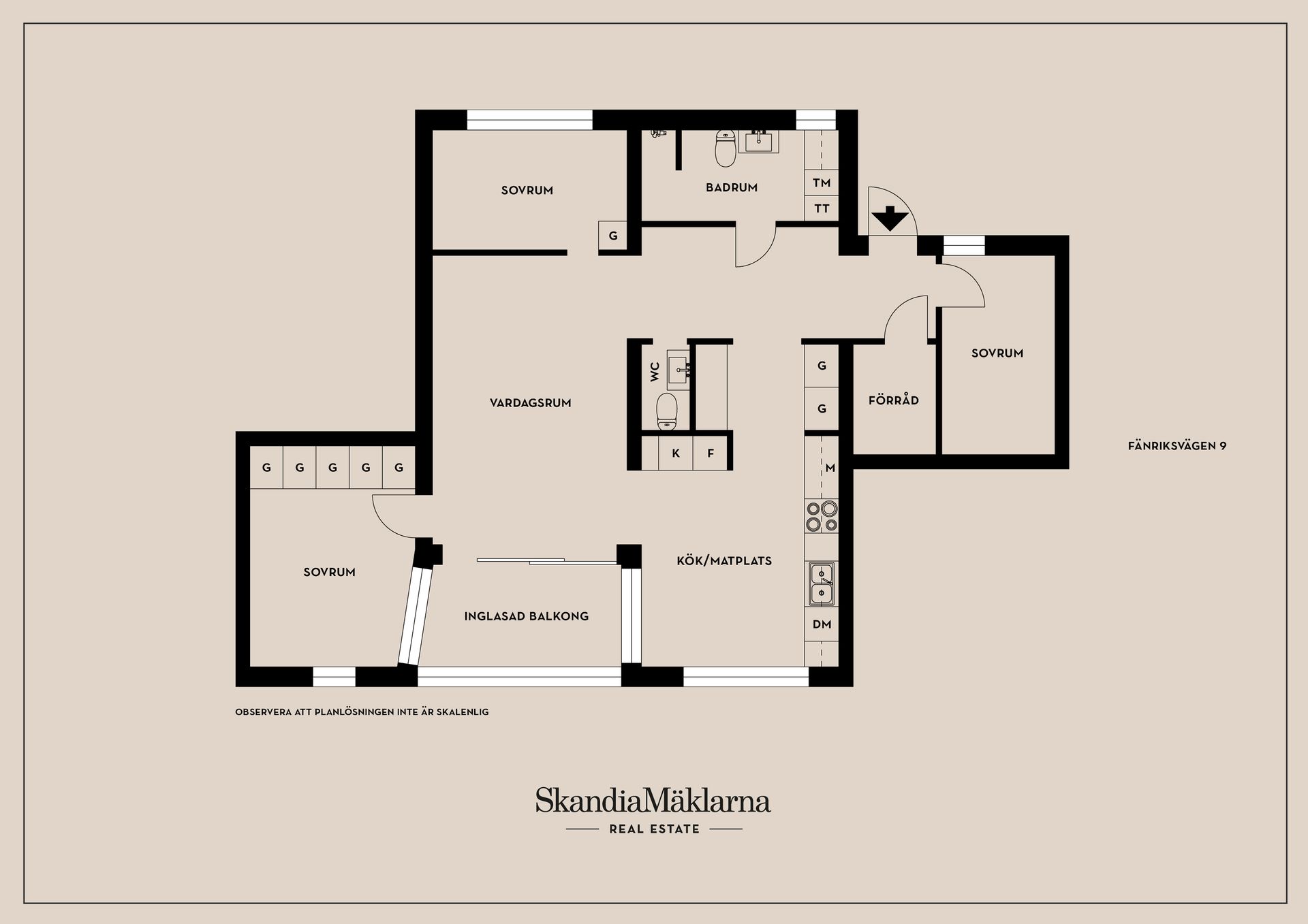 Bostadsrätt, Fänriksvägen 9, Barkarbystaden, Järfälla