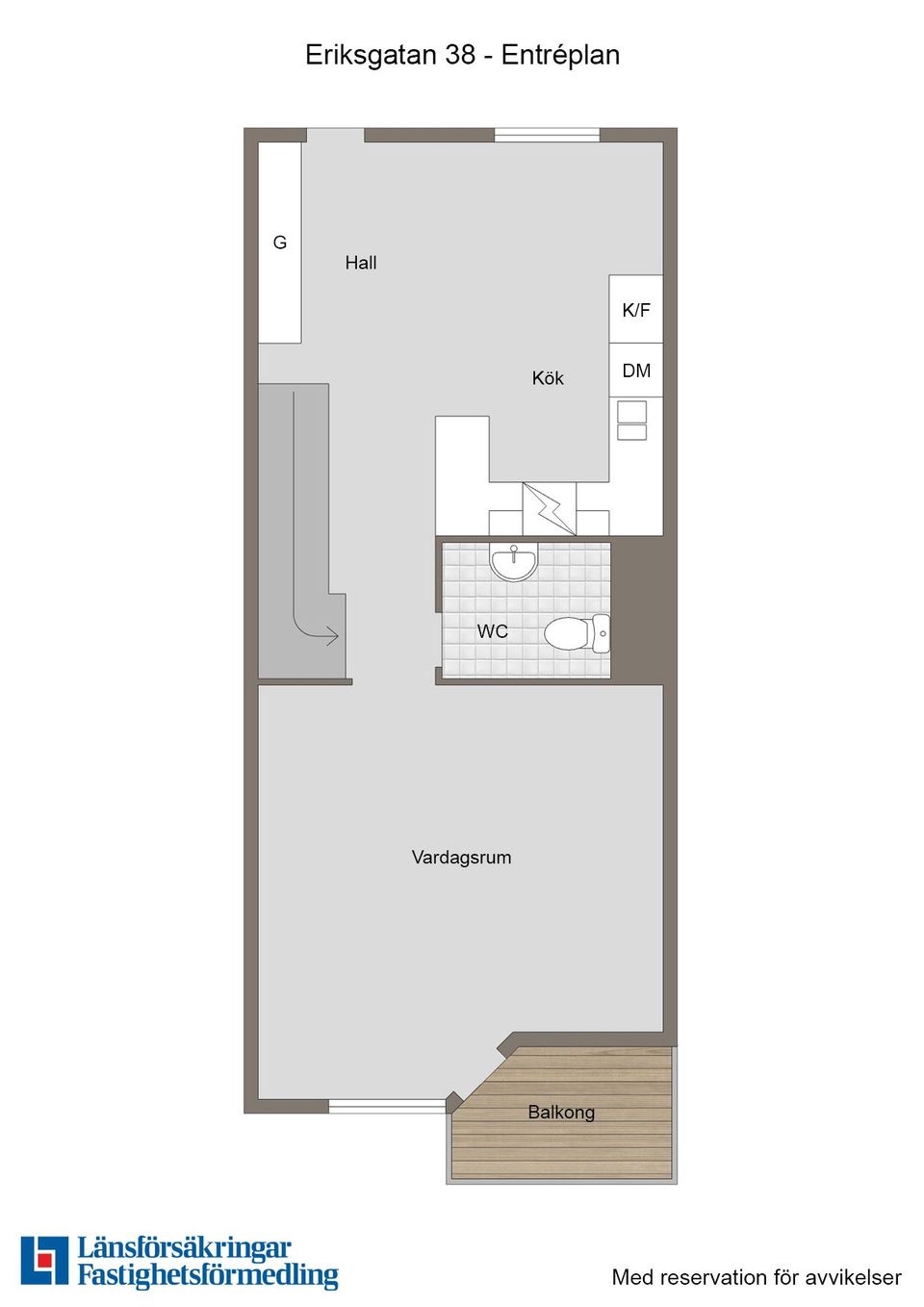 Bostadsrätt, Eriksgatan 38, Centrum, Enköping