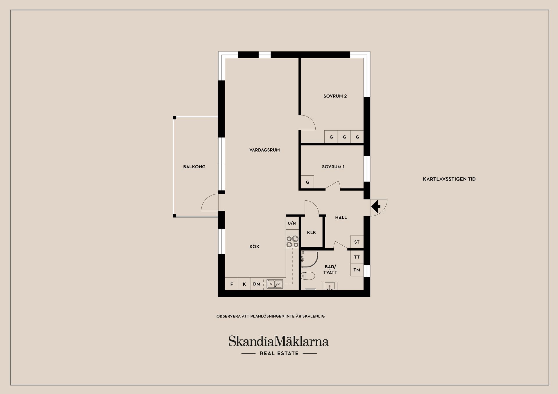 Bostadsrätt, Kartlavsstigen 11D, Karlstad