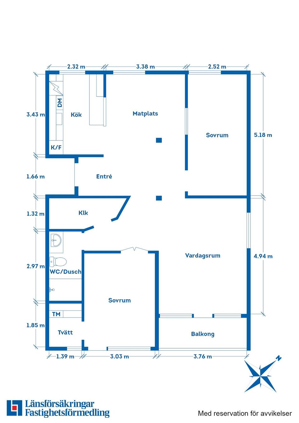 Bostadsrätt, Riddargatan 4G, 3 vån, Centralt, Vadstena
