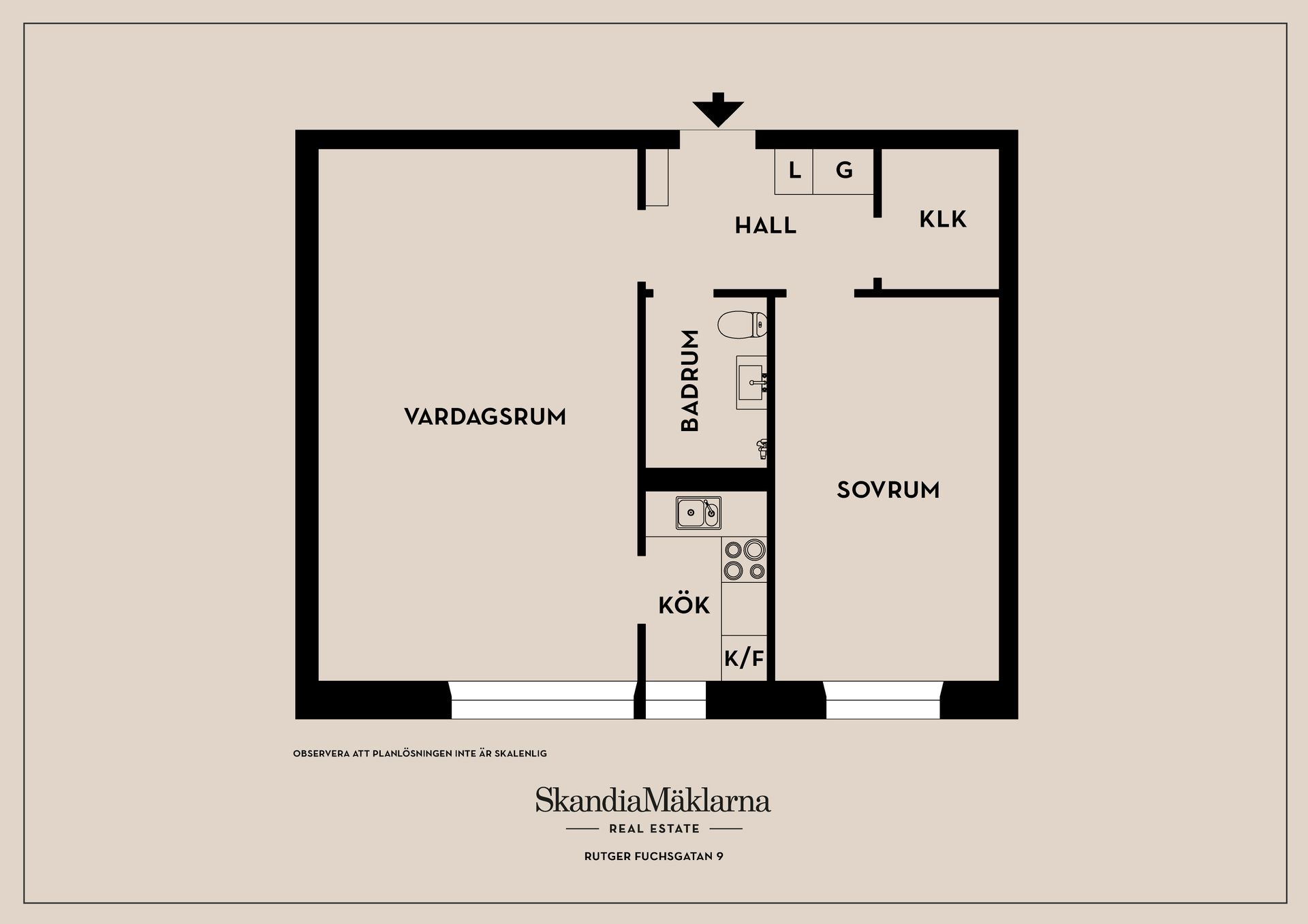 Bostadsrätt, Rutger Fuchsgatan 9, Södermalm  - Katarina, Stockholm