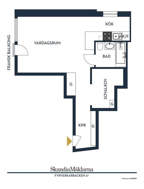 Bostadsrätt, Fyrverkarbacken 27, 13tr, Kungsholmen - Marieberg, Stockholm