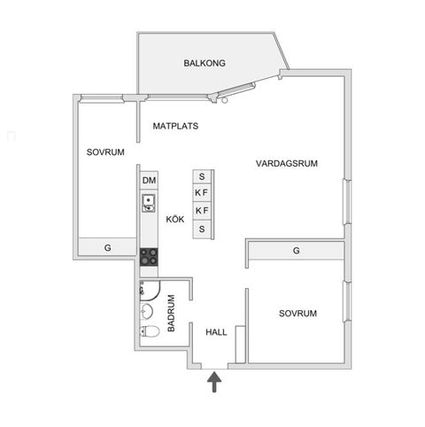 Bostadsrätt, Erik Dahlbergsgatan 71, 5 tr, Gärdet, Stockholm