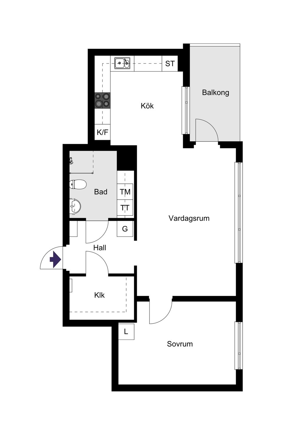 Bostadsrätt, Lännavägen 8A, Centrala Huddinge, Huddinge
