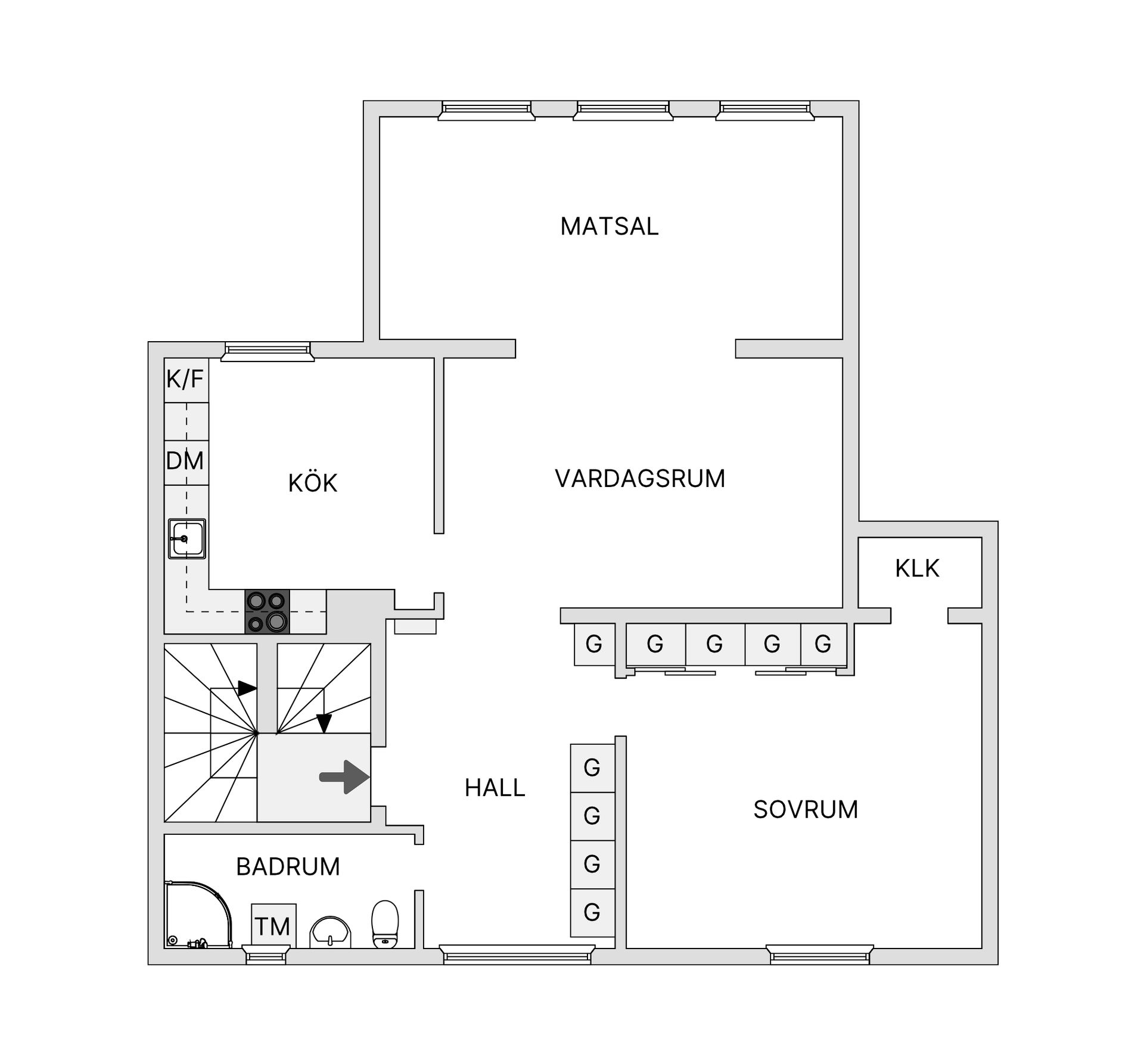 Bostadsrätt, Sturegatan 56B, Villastaden, Borås