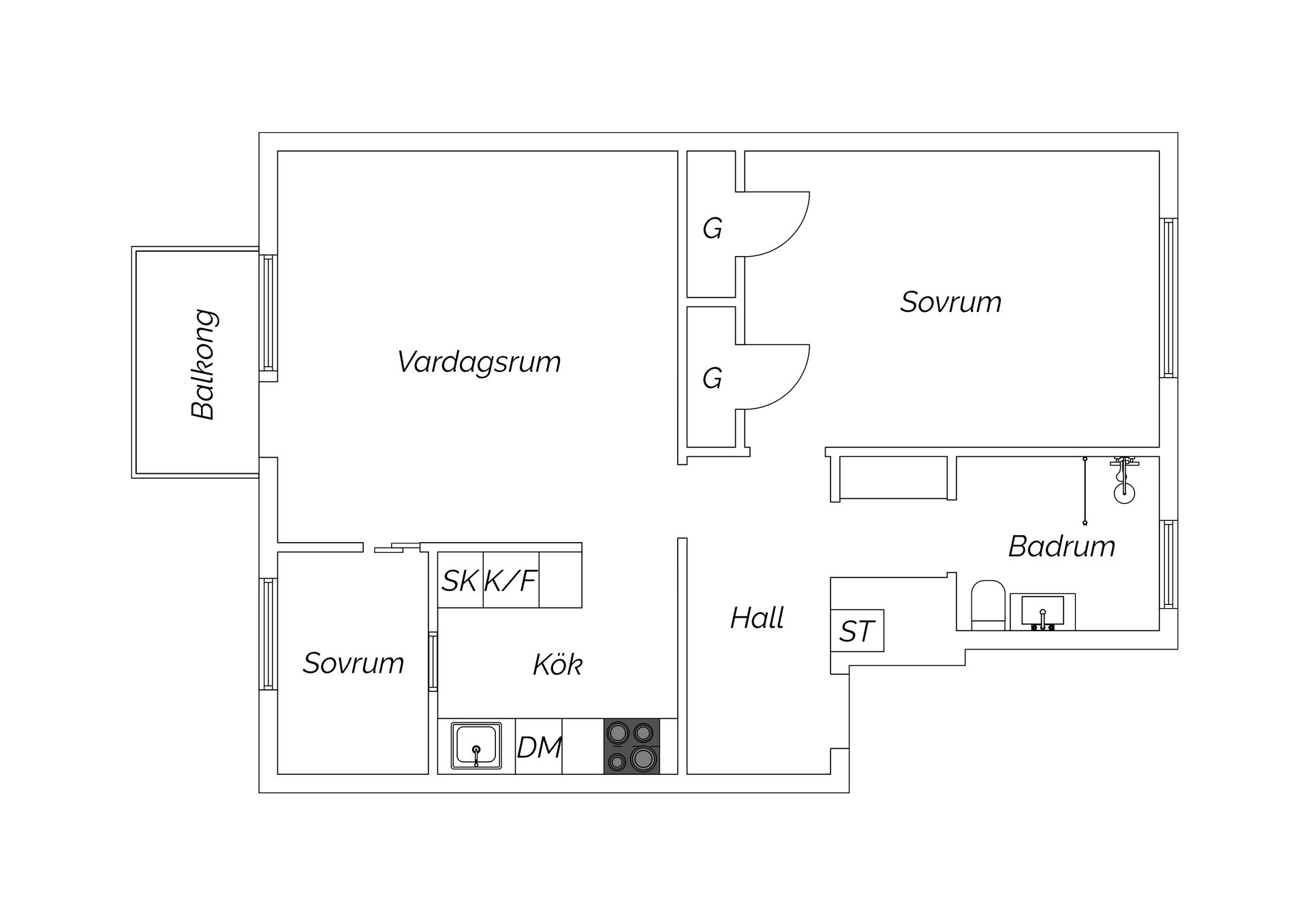 Bostadsrätt, Slalomvägen 34, Västertorp, Stockholm