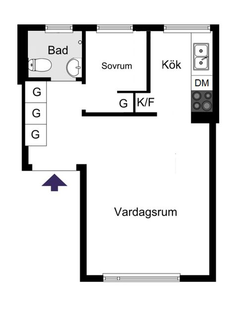 Bostadsrätt, Kransbindarvägen 47, Midsommarkransen, Stockholm