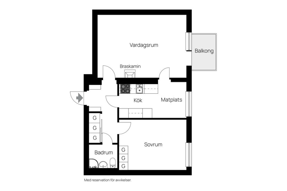 Bostadsrätt, Thulegatan 19, Centrum, Sundsvall