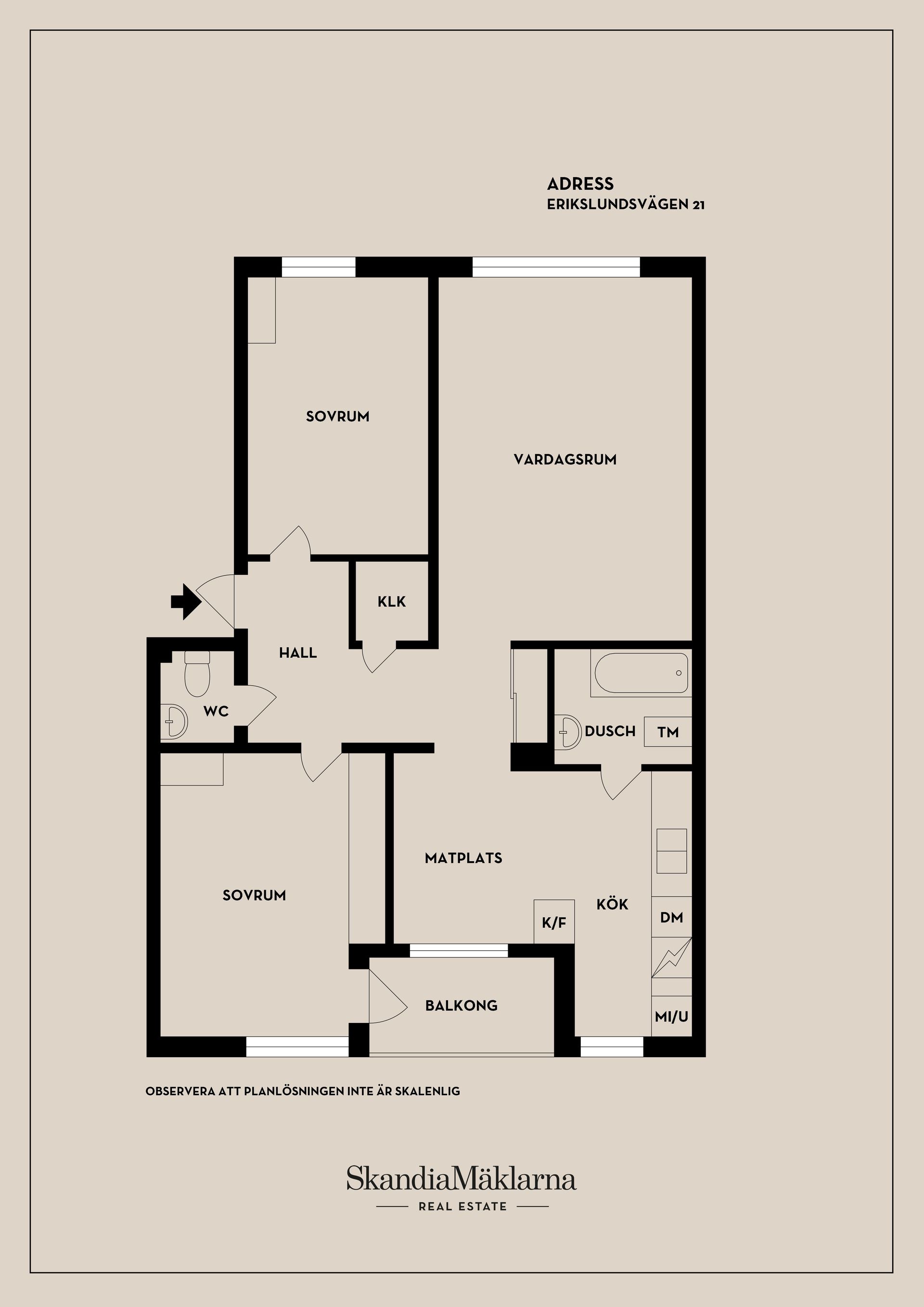 Bostadsrätt, Erikslundsvägen 21, Rosenkälla, Nyköping