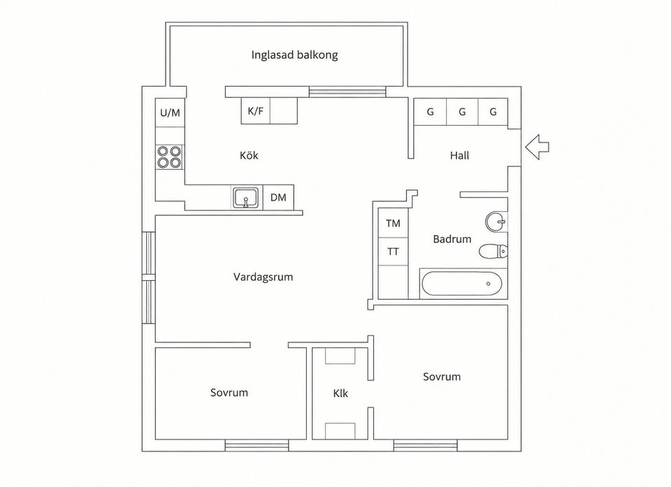 Bostadsrätt, Blå blomvägen 3A, Gustavsberg - Charlottendal, Värmdö