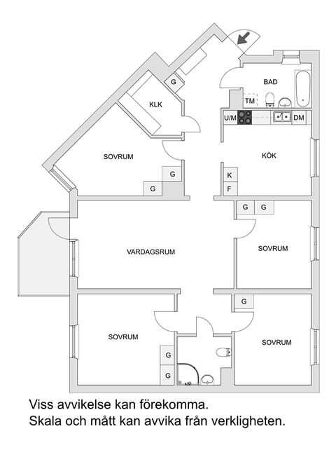 Bostadsrätt, Glavagatan 33, 5tr, Farsta Strand, Stockholm