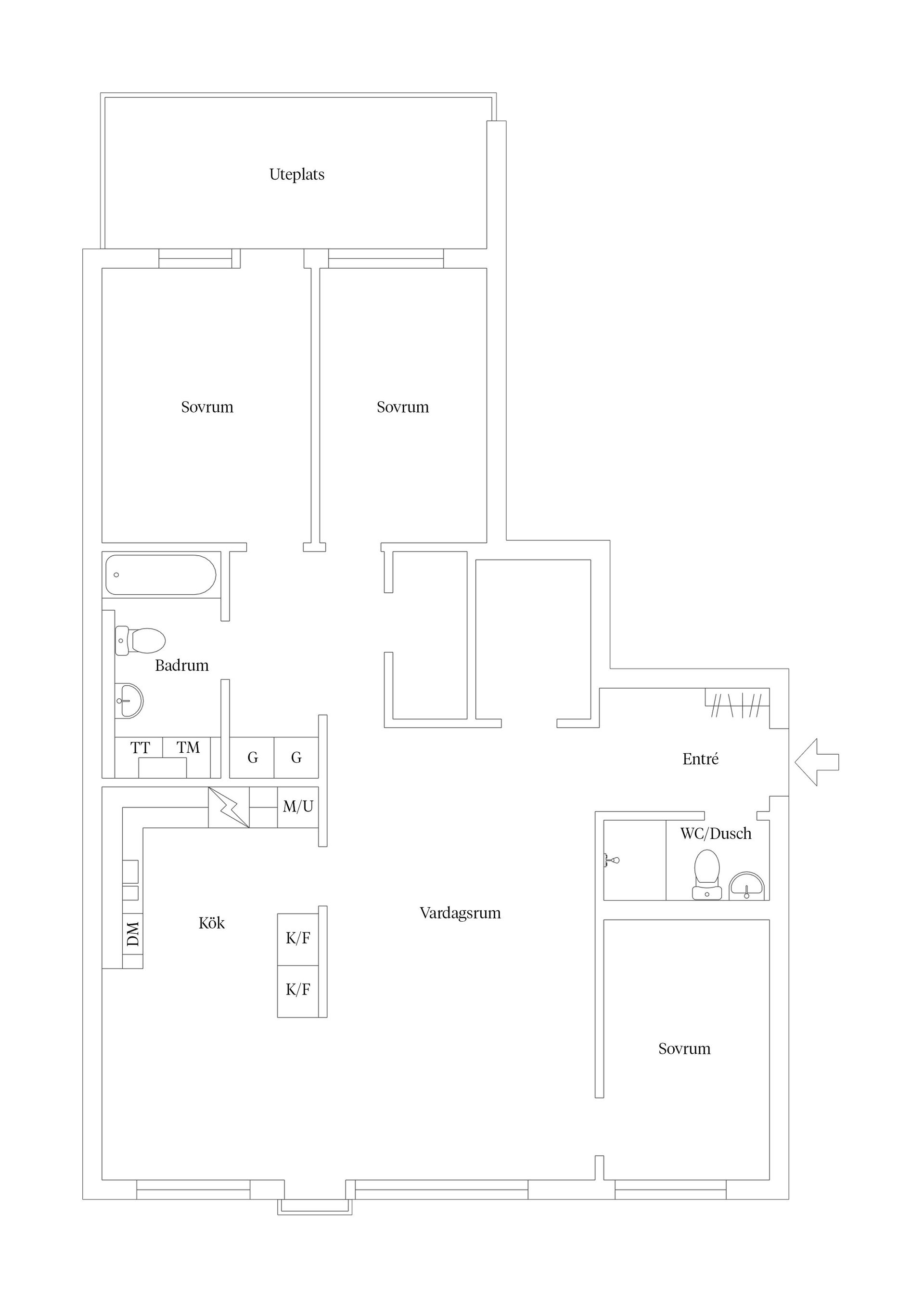 Bostadsrätt, Kungsängsgatan 57L, Kungsängen, Uppsala