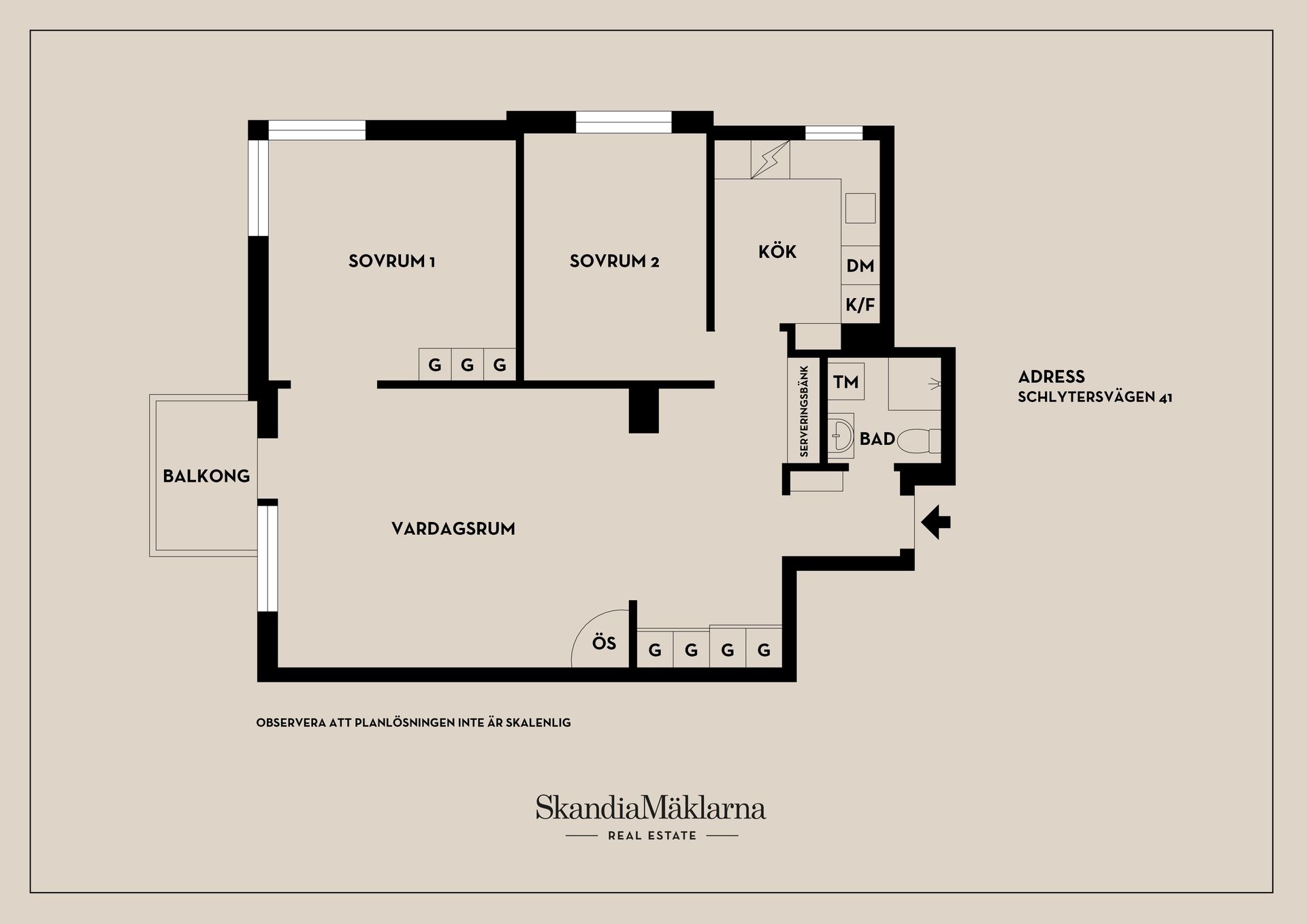Bostadsrätt, Schlytersvägen 41, Aspudden, Stockholm