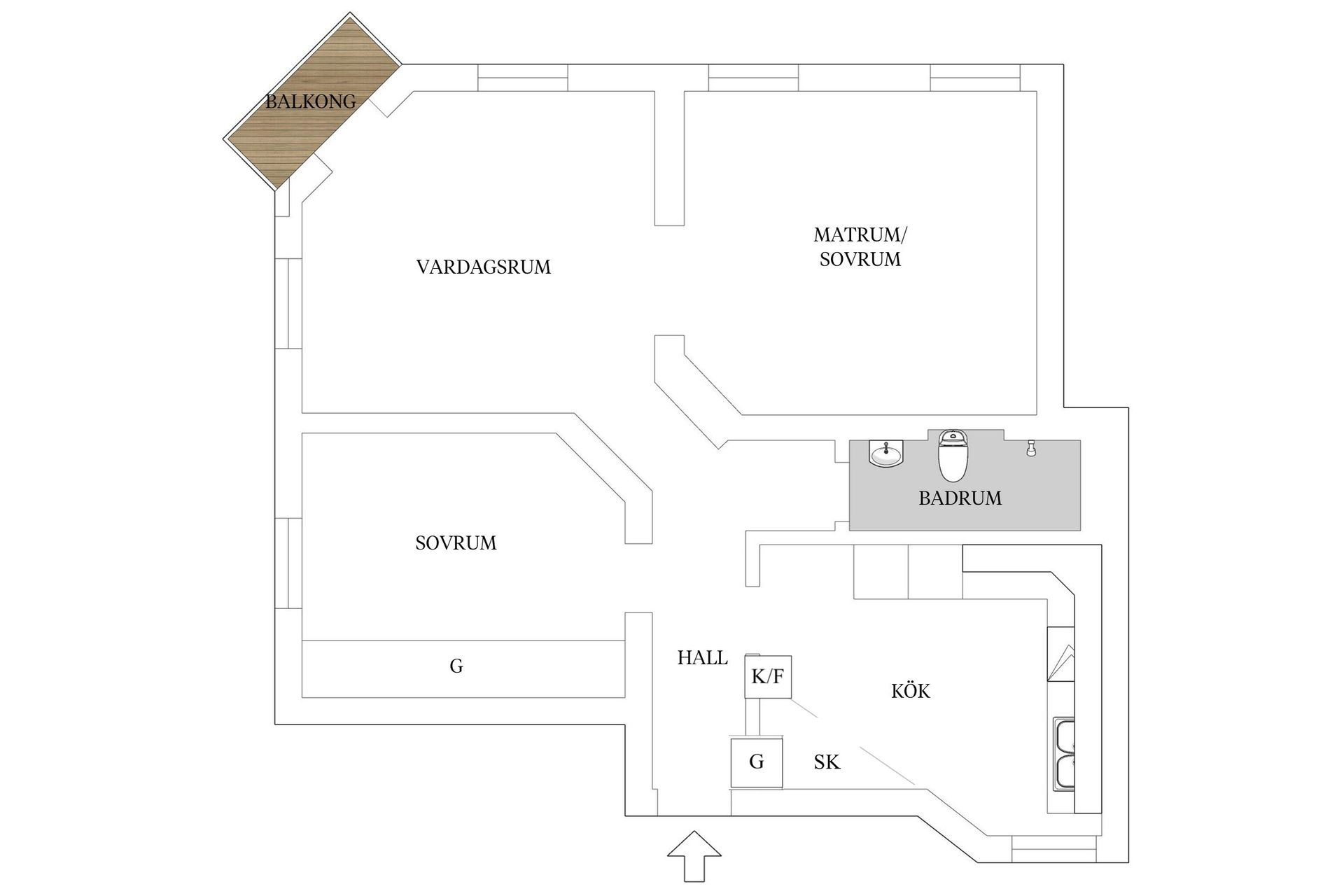Bostadsrätt, Kanikgatan 5B, Jutahusen, Lund