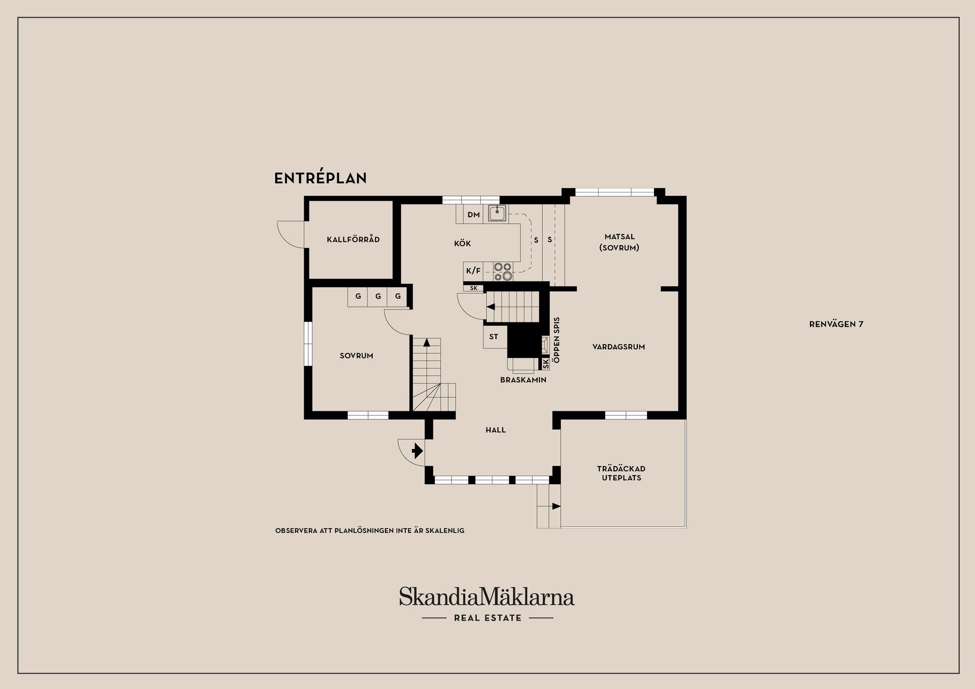 Villa, Renvägen 7, Stuvsta Centrum, Huddinge