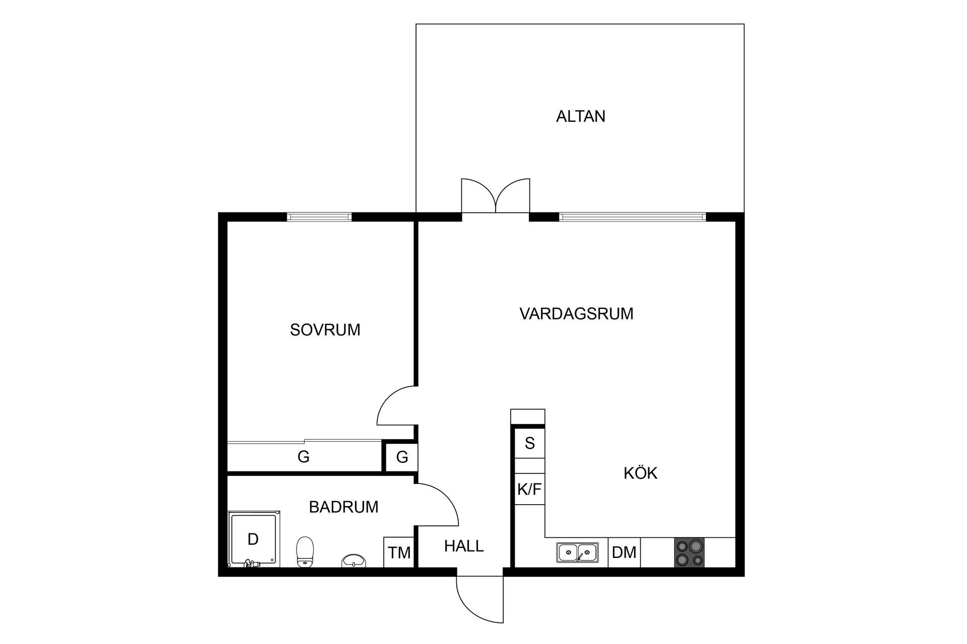 Bostadsrätt, Brukstorget 3A, Nol, Ale