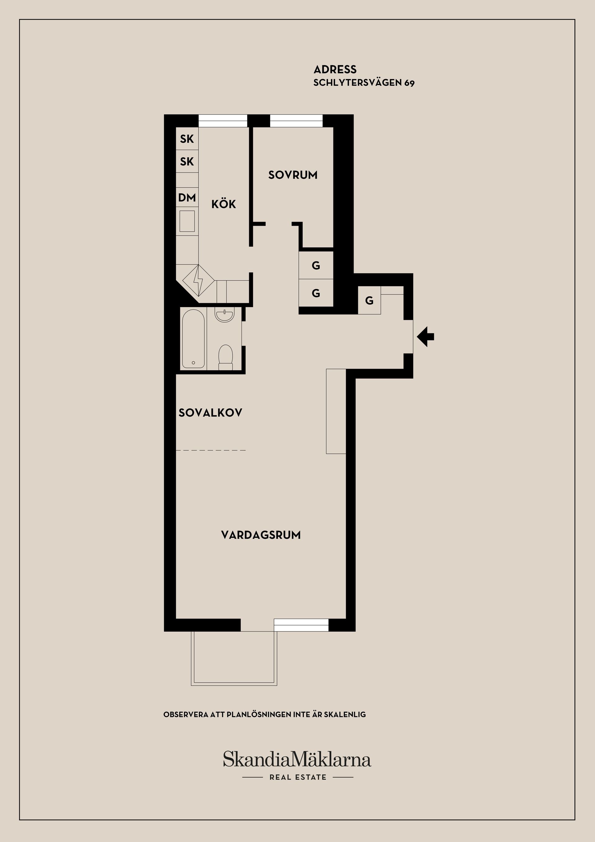 Bostadsrätt, Schlytersvägen 69, Aspudden, Stockholm