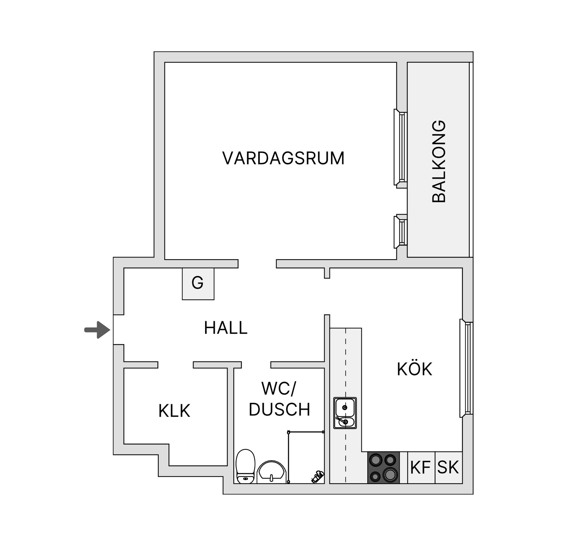 Bostadsrätt, Österängsgatan 34, Centralt Öster, Halmstad