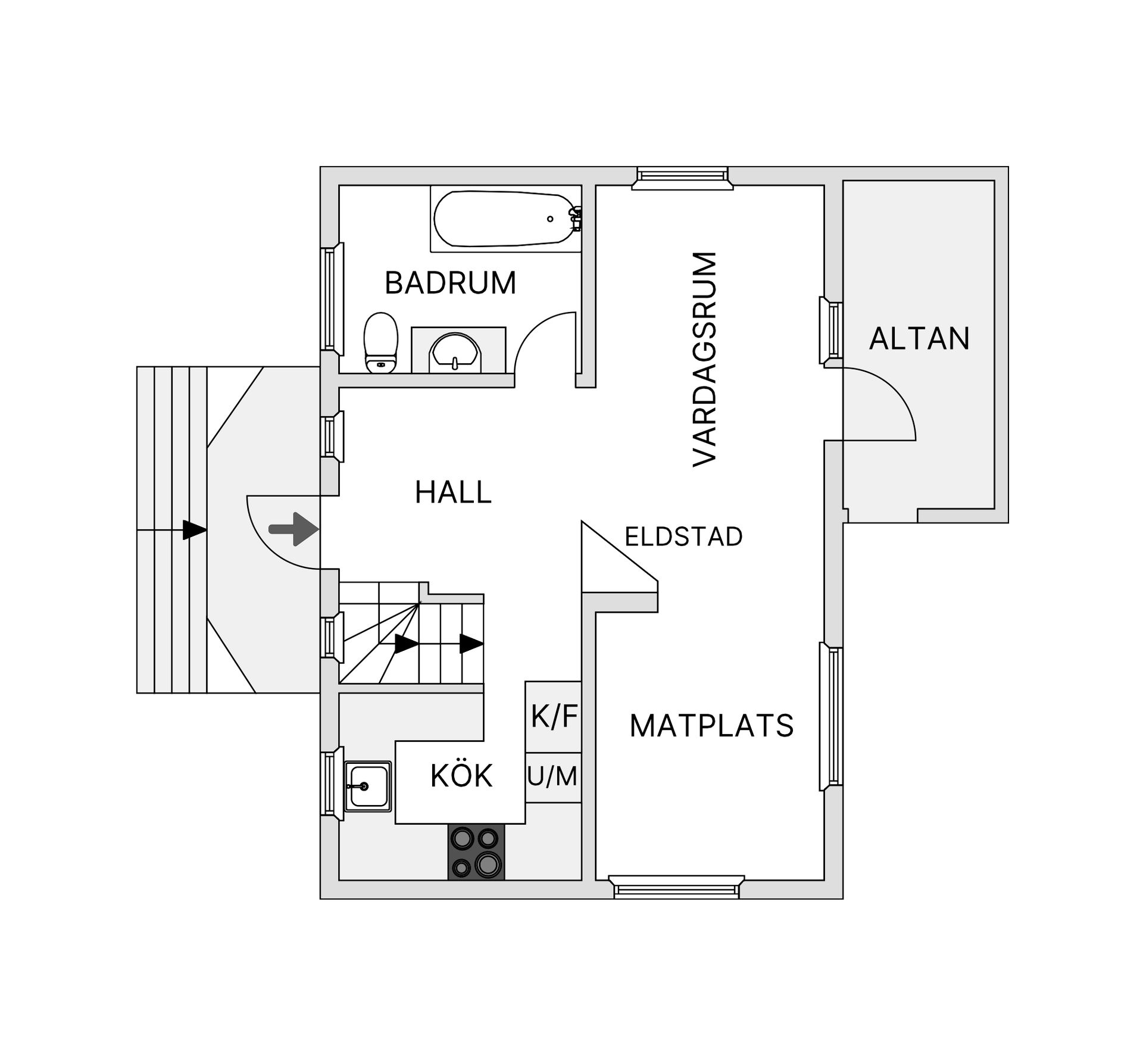 Villa, Eskilstorpsgatan 9, Getinge, Halmstad