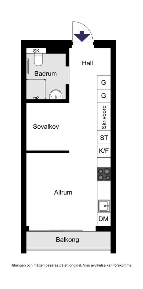 Bostadsrätt, Fyrisvallsgatan 12A, Norra Luthagen, Uppsala