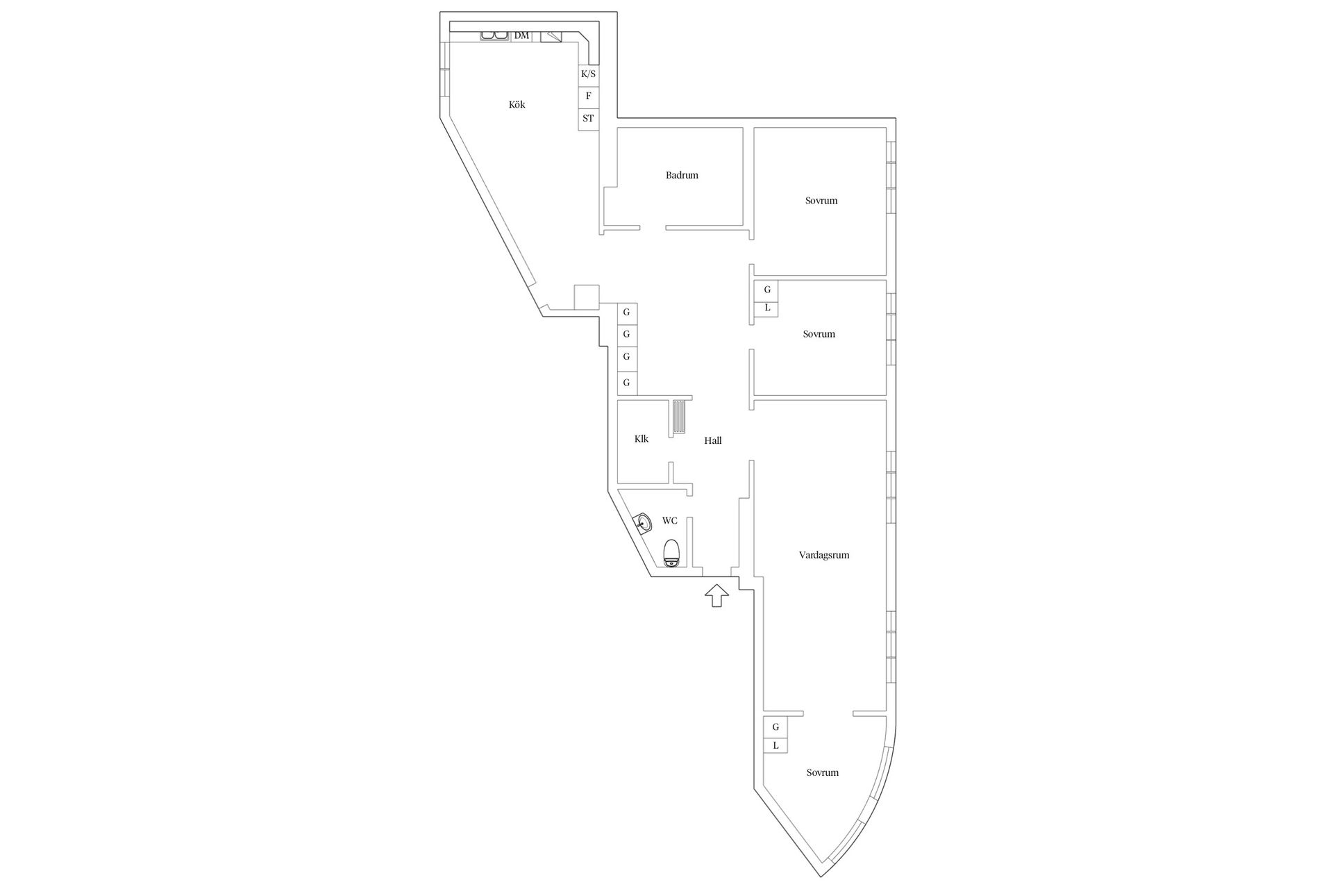 Bostadsrätt, Östra Förstadsgatan 35 B, Rörsjöstaden, Malmö