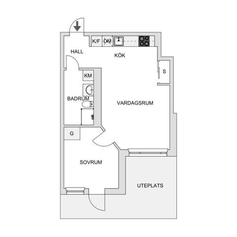 Bostadsrätt, Lotta Svärds Gränd 16, Fruängen, Stockholm