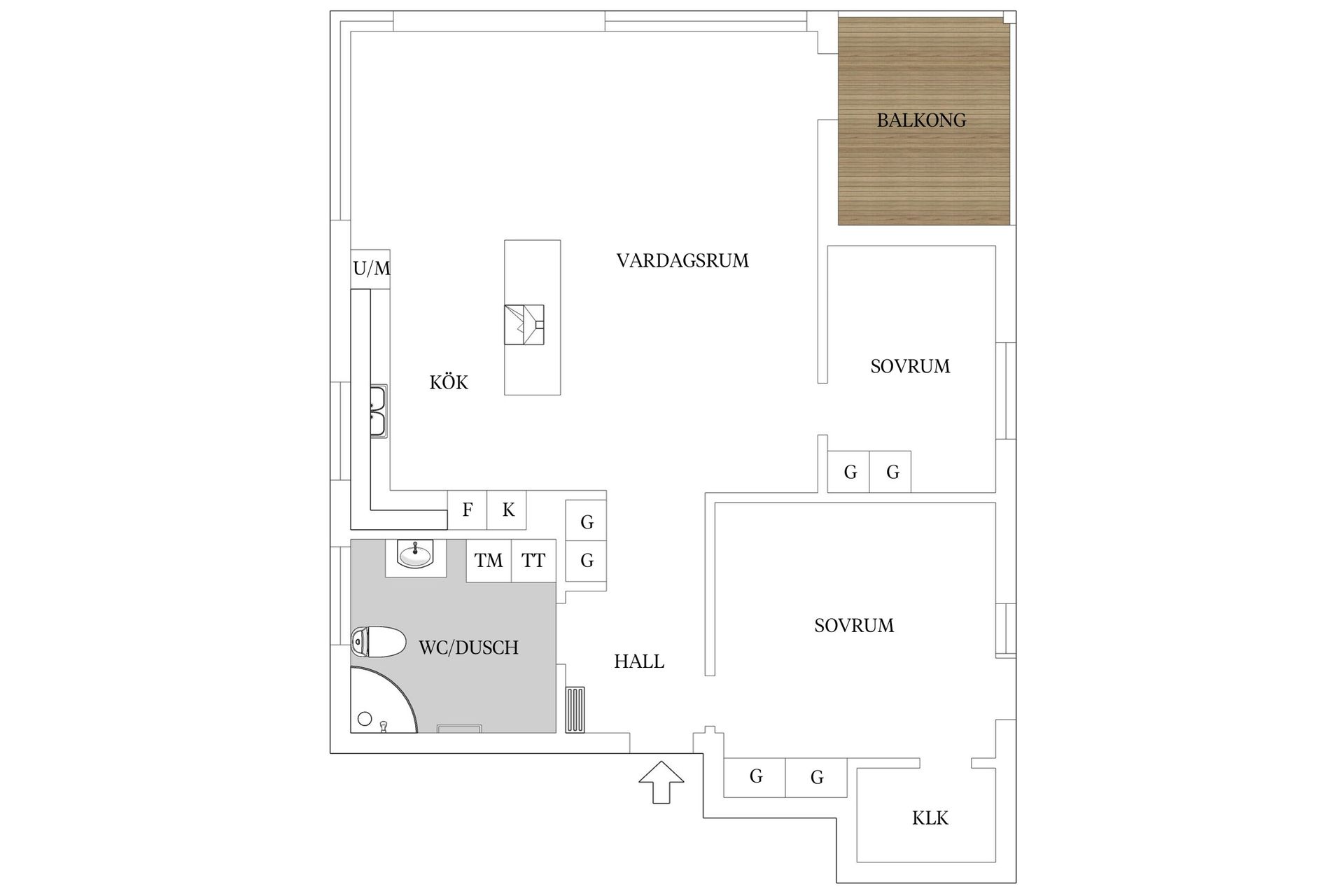 Bostadsrätt, Anteliigatan 5B, Väster, Växjö