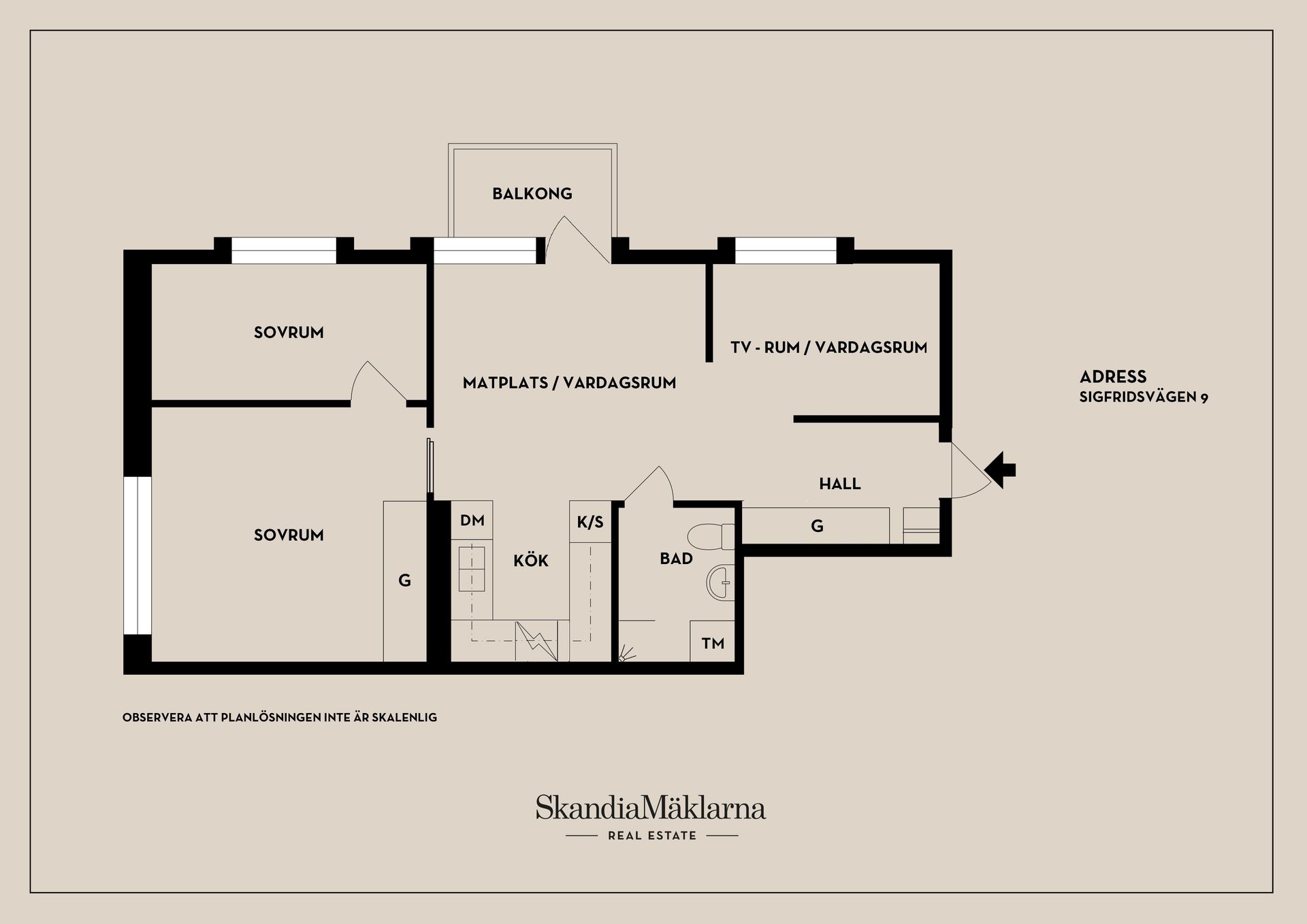 Bostadsrätt, Sigfridsvägen 9, Aspudden, Stockholm