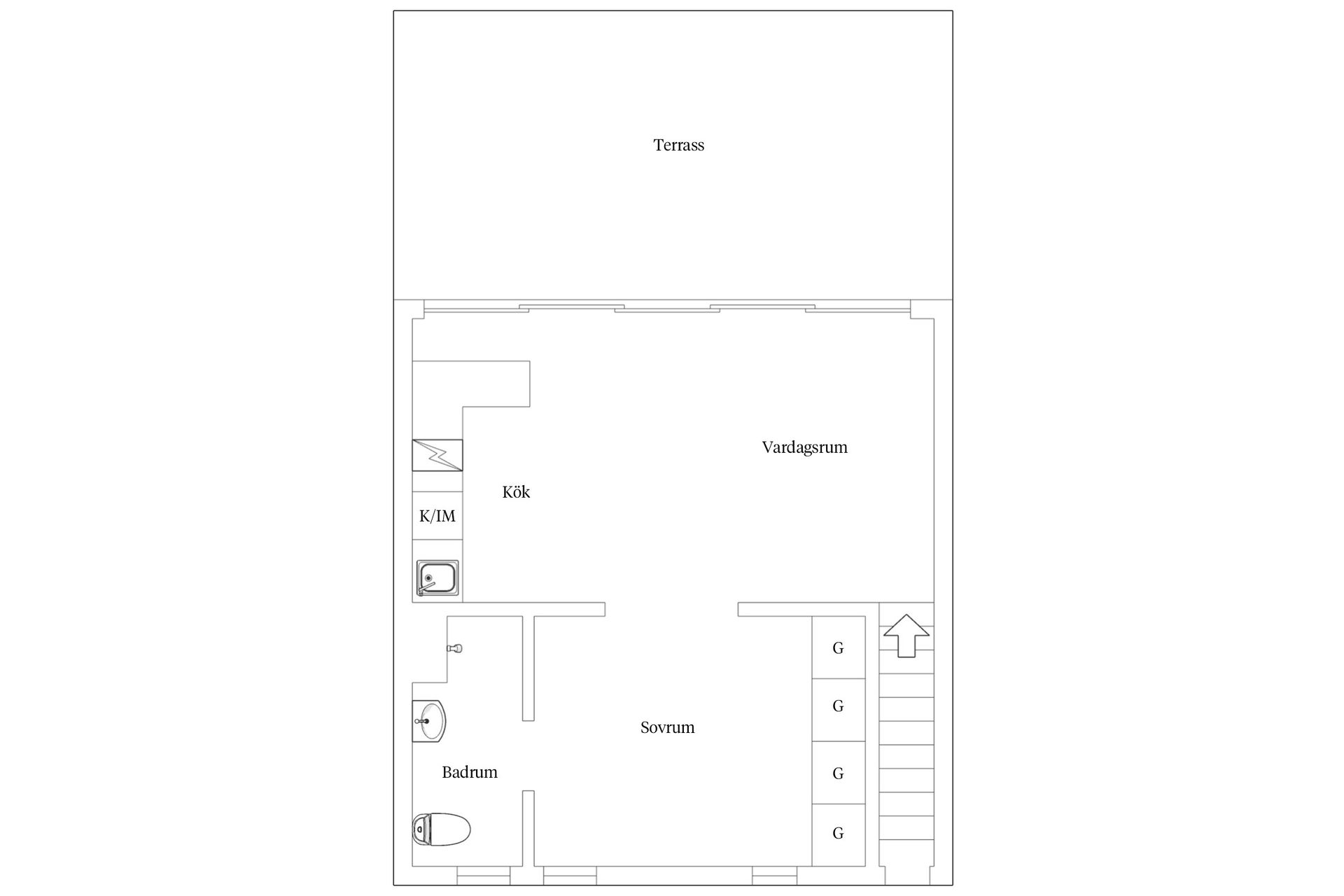 Bostadsrätt, S:T Göransgatan 3, Studio 71, Visby, Gotland
