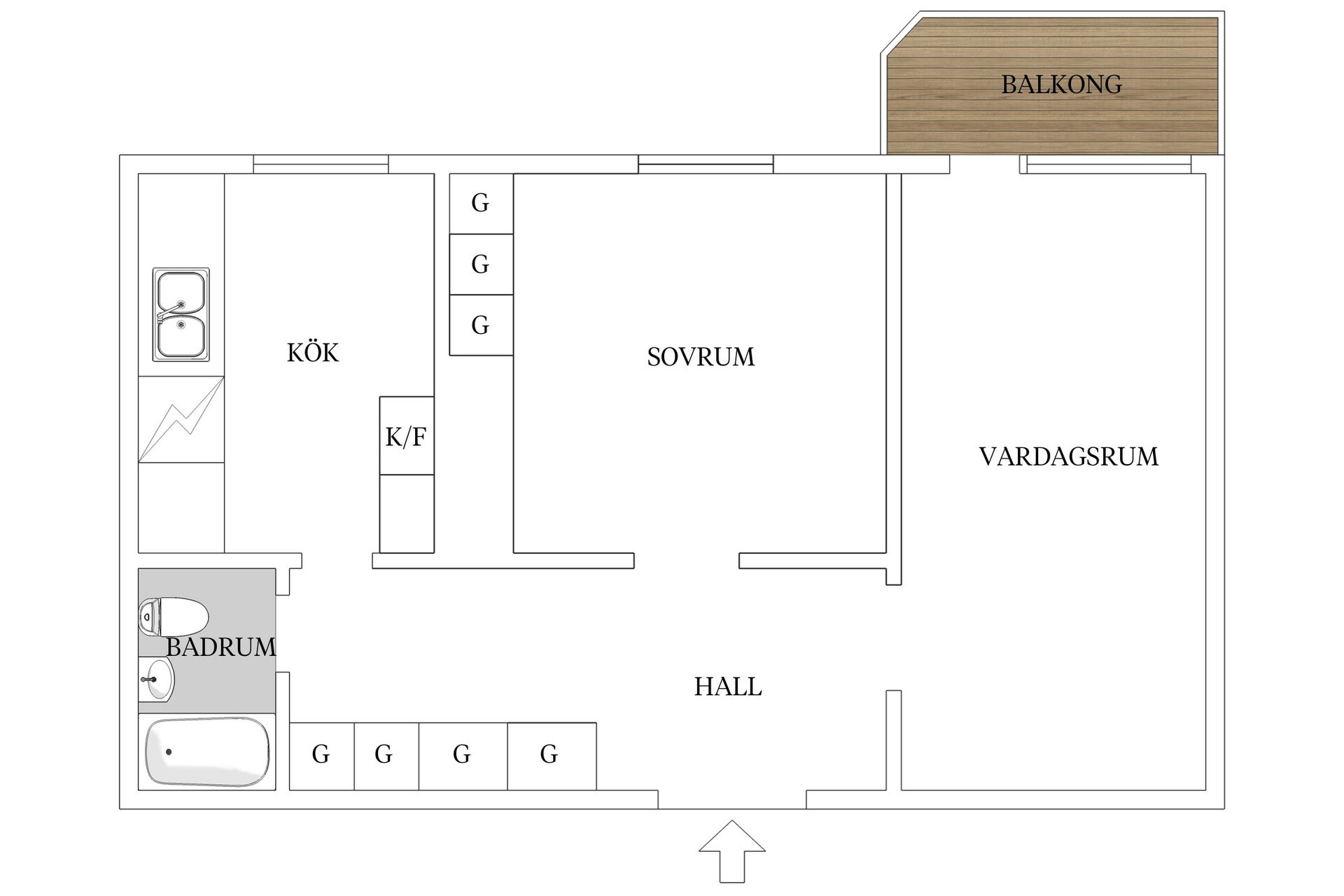 Bostadsrätt, Bangatan 6E, Möllevången, Malmö