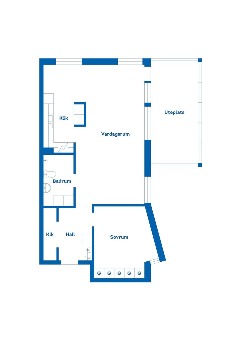 Bostadsrätt, Köpmansgatan 24, Centralt, Nässjö