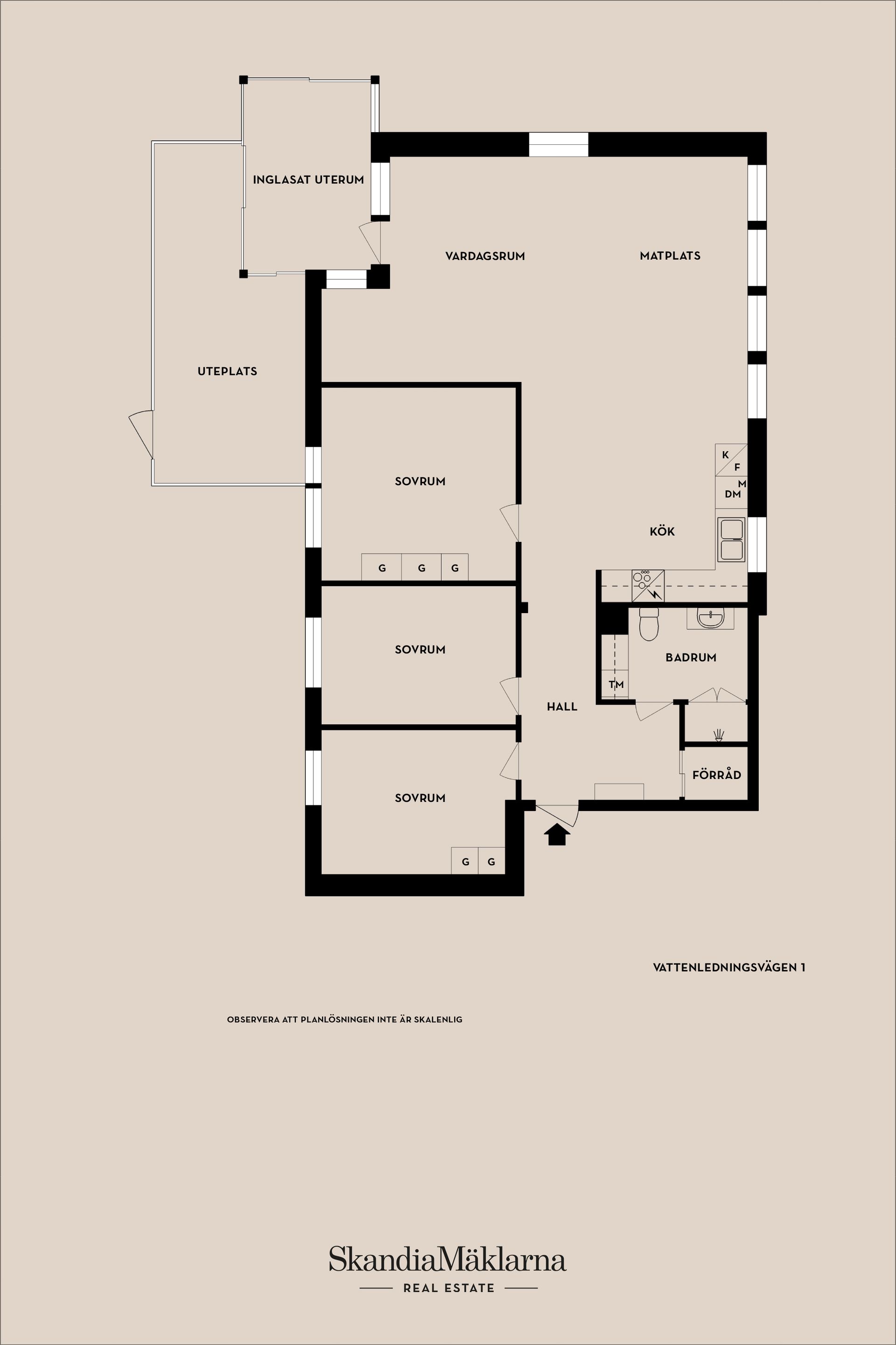 Bostadsrätt, Vattenledningsvägen 1, Mariebo, Jönköping