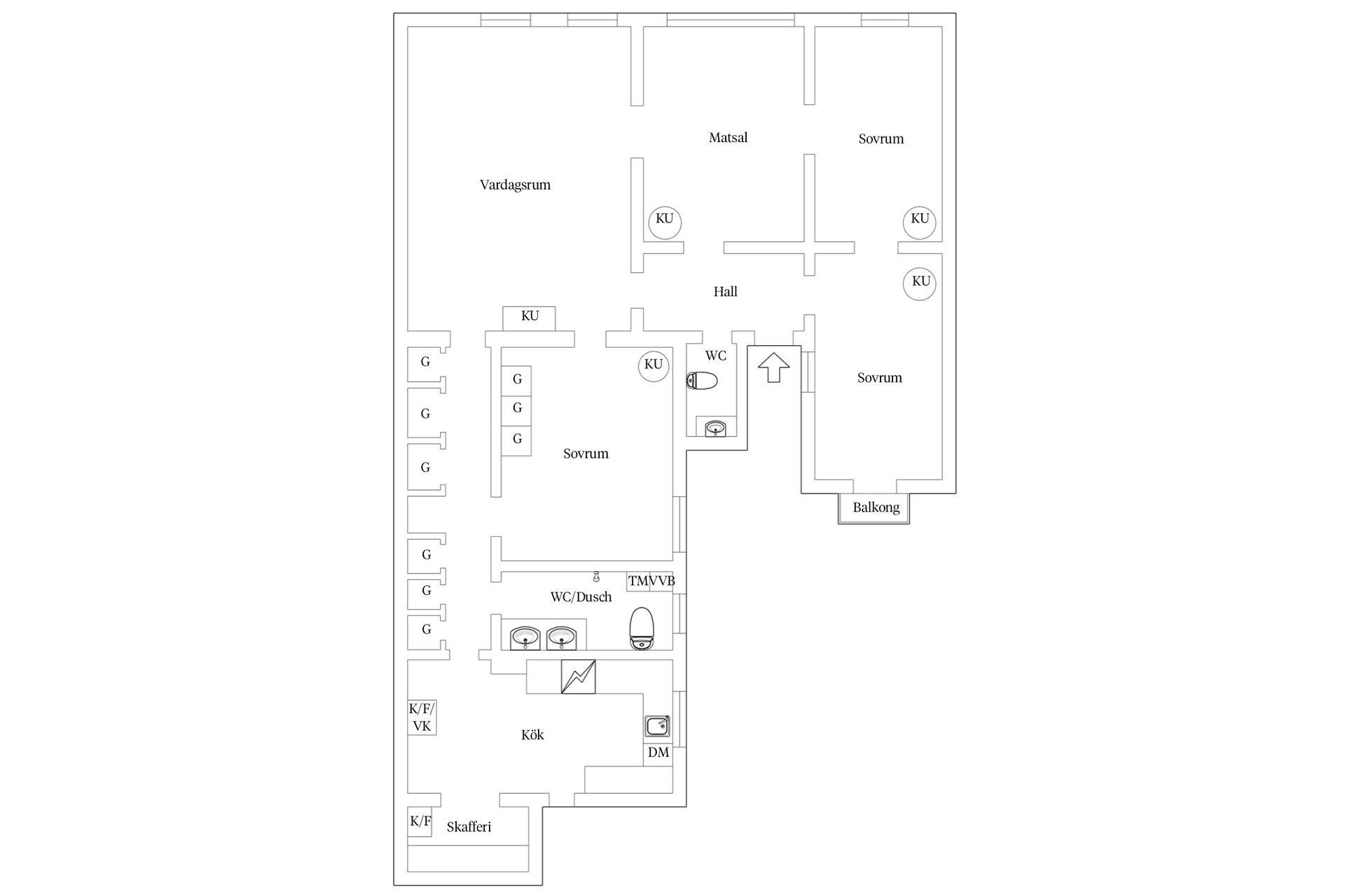 Bostadsrätt, Vallgatan 23, Inom Vallgraven, Göteborg