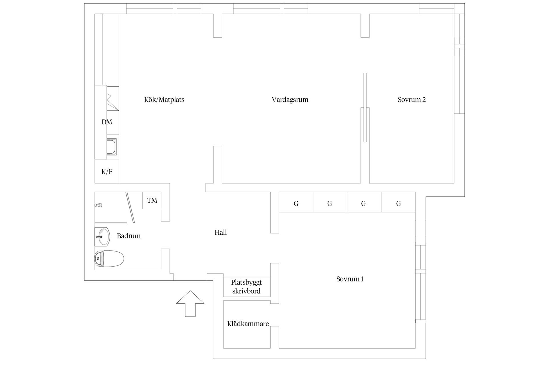Bostadsrätt, Blekingegatan 16, Södermalm Katarina, Stockholm