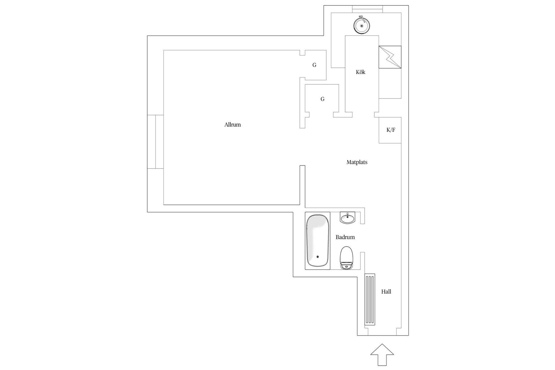 Bostadsrätt, Metargatan 9, Södermalm Sofia, Stockholm