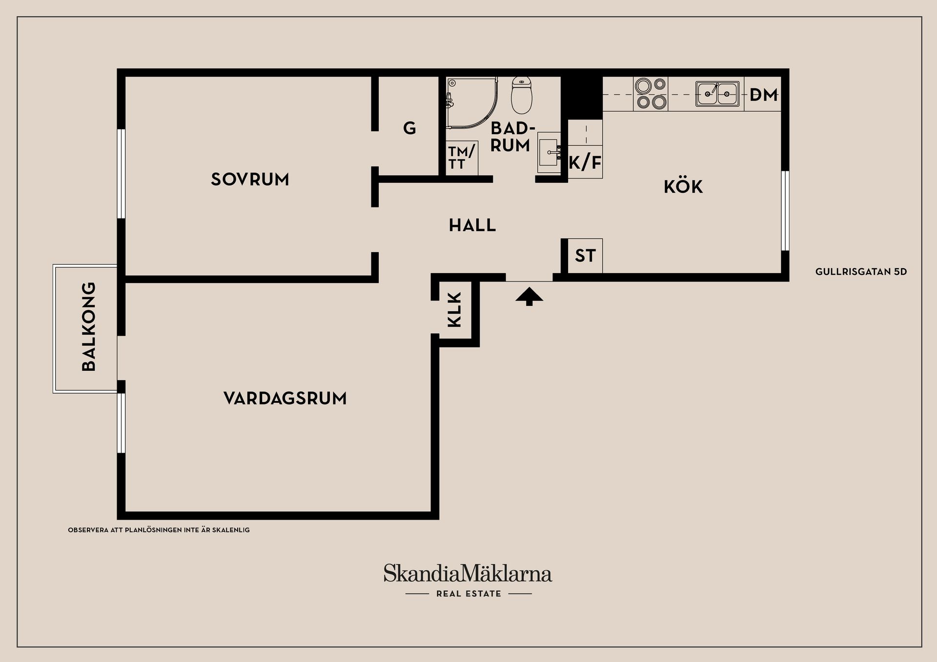 Bostadsrätt, Gullrisgatan 5D, Centrala Hisingen, Göteborg