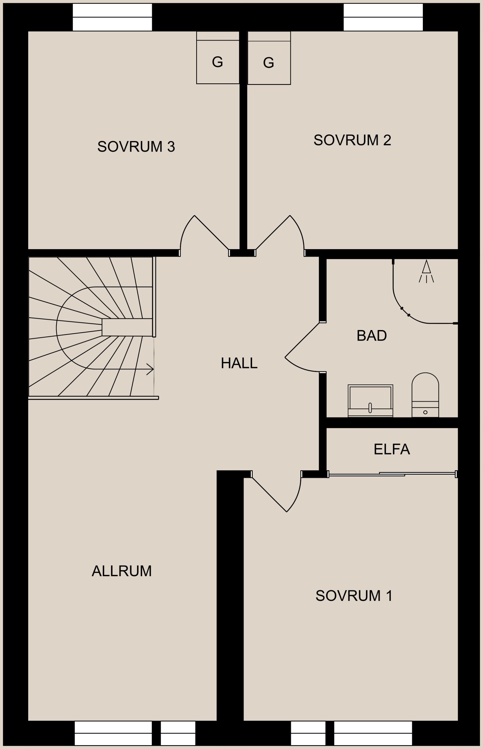 Radhus, Torsvägen 174F, Kolmården - Torsviken, Norrköping