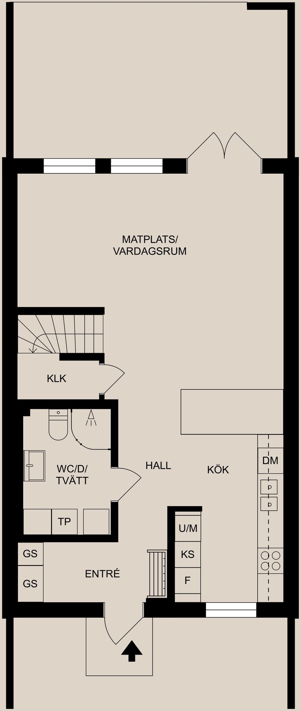 Radhus, Torsvägen 174F, Kolmården - Torsviken, Norrköping