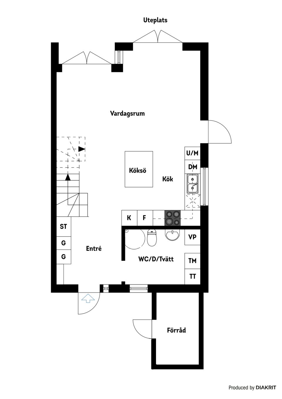 Radhus, Flemings väg 9D, Malmbryggshage, Nyköping
