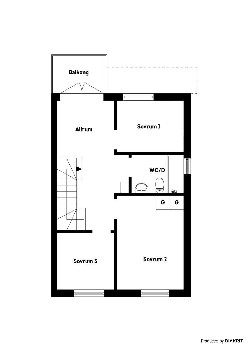 Radhus, Flemings väg 9D, Malmbryggshage, Nyköping
