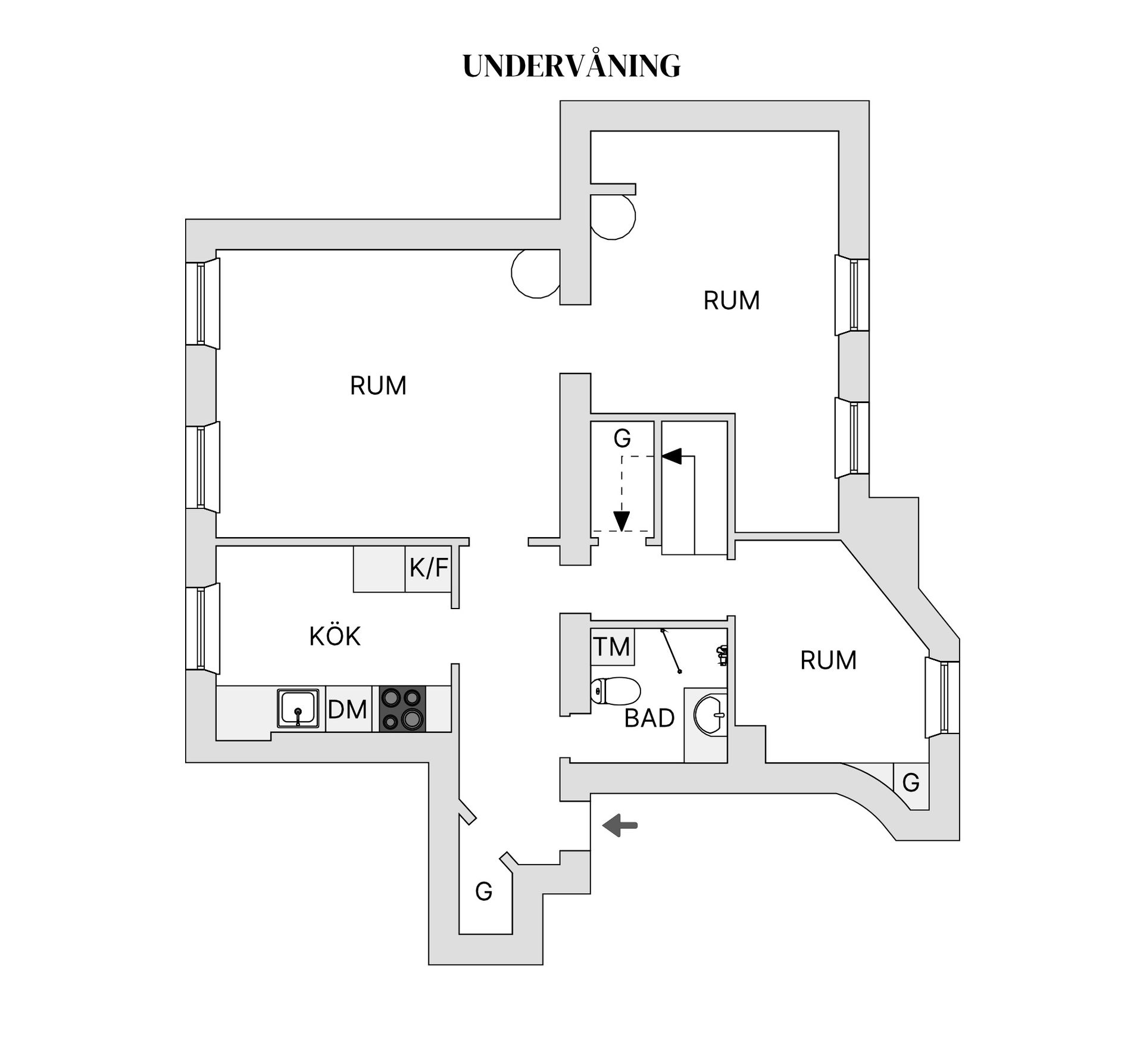 Bostadsrätt, Katarina Bangata 45, 4+5 tr, Södermalm - SoFo, Stockholm