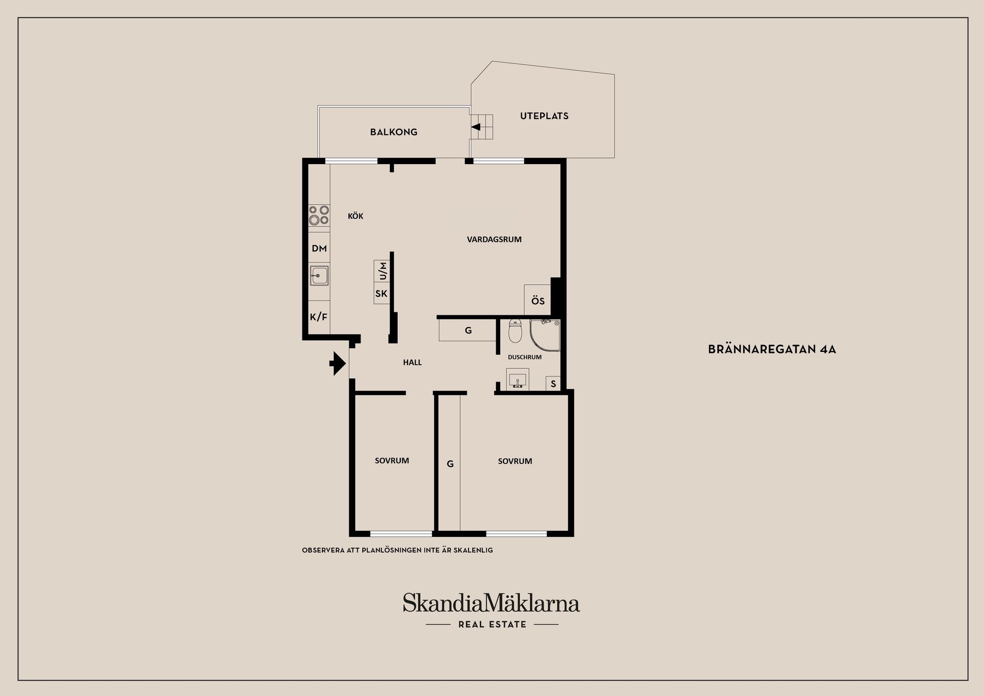 Bostadsrätt, Brännaregatan 4a, Bergsätter, Motala
