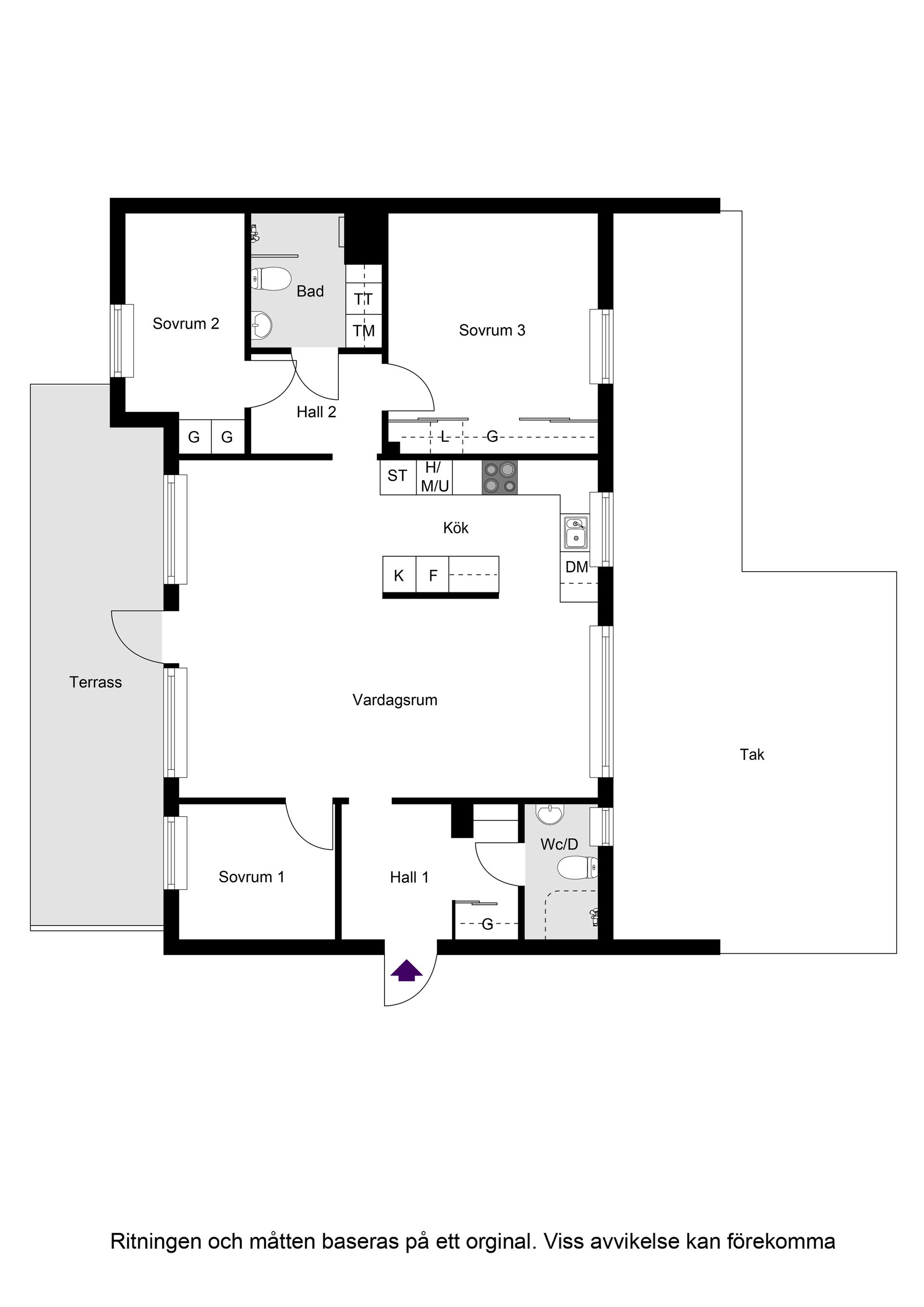 Bostadsrätt, Grindtorps skolgränd 36, vån 7/7, Täby Centrum, Täby