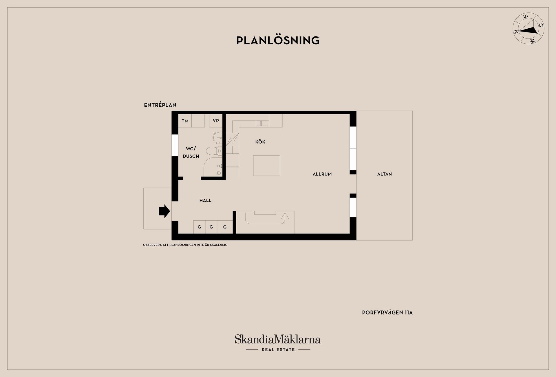 Radhus, Porfyrvägen 11A, Bråstorp, Motala