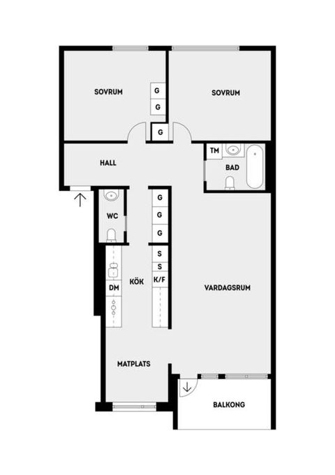 Bostadsrätt, Marknadsvägen 175, Täby Centrum, Täby