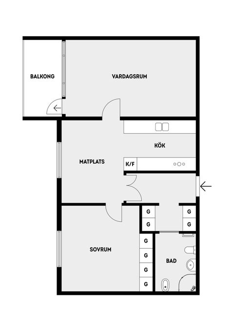 Bostadsrätt, Åkerbyvägen 82, Täby Centrum, Täby