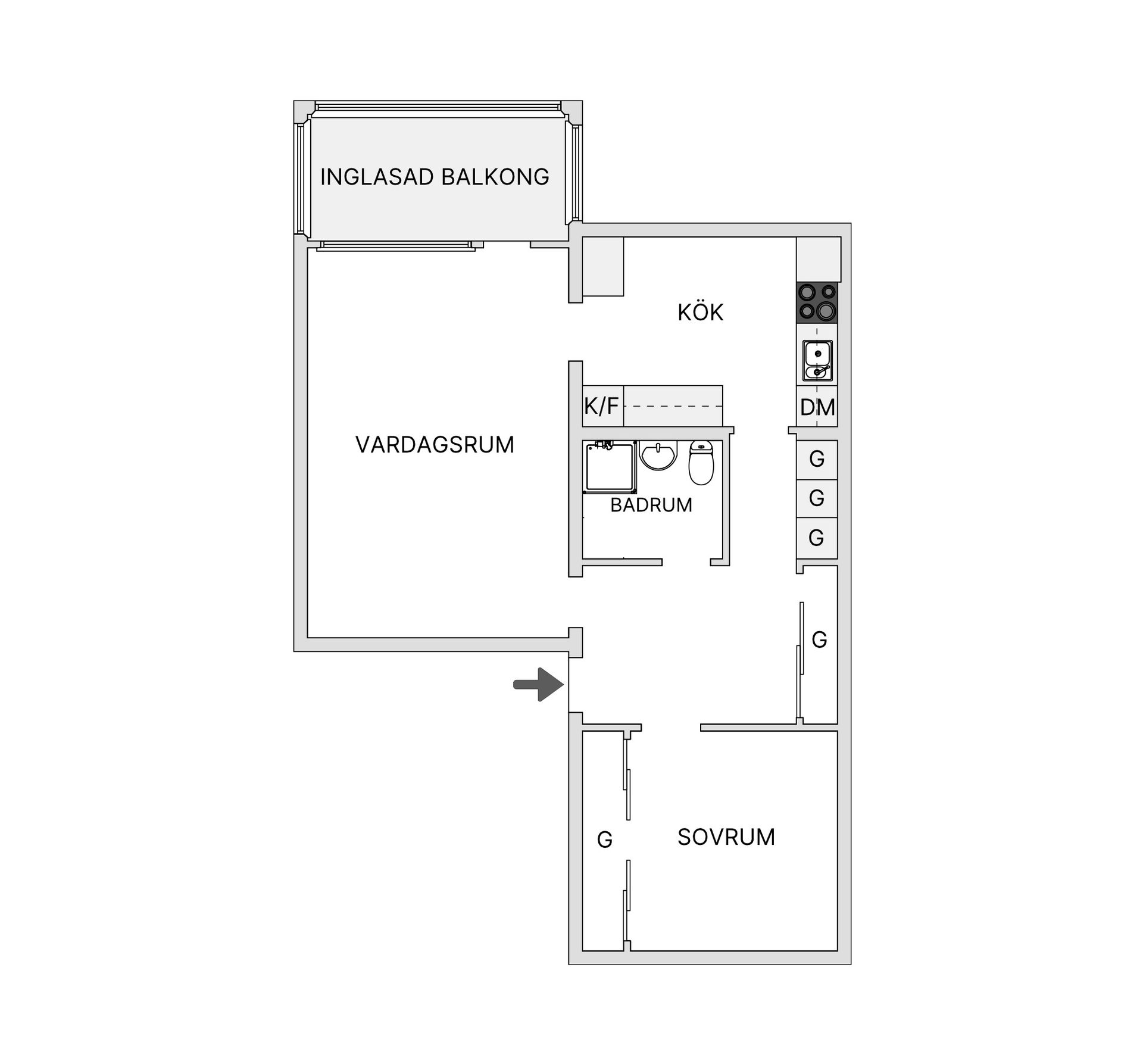Bostadsrätt, Vintergatan 4A, Centralt, Örnsköldsvik