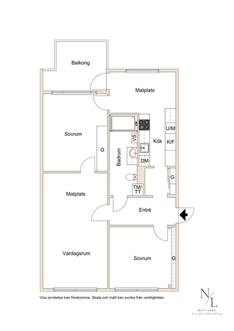 Bostadsrätt, Kadettgatan 68 B, Västra Berga, Helsingborg