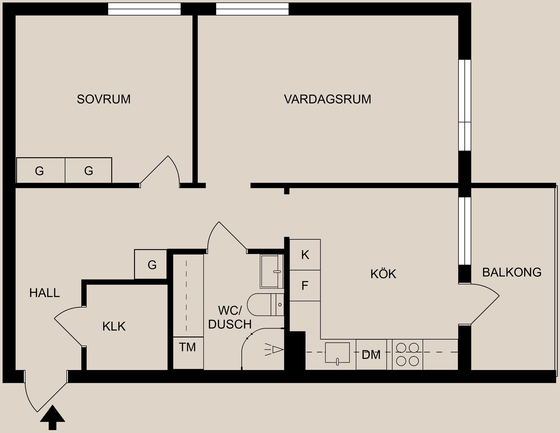 Bostadsrätt, Gråbergsgatan 51, Vilbergen, Norrköping