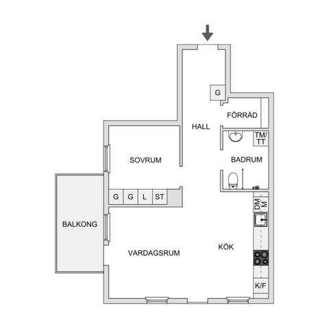 Bostadsrätt, Ålgrytevägen 31, Bredäng - Mälarhöjden, Stockholm